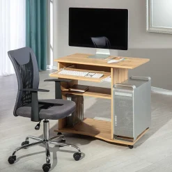 Schreibtische*Pharao24 Rollbarer Computertisch Voine