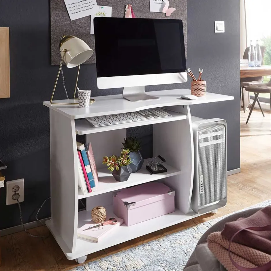 Schreibtische*Pharao24 Rollbarer Schreibtisch Siralda