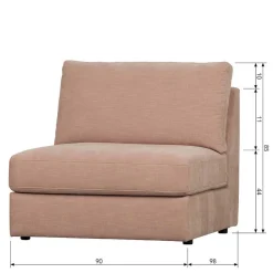 Modulsofas*Pharao24 Rosa Modulsofa Oktamian