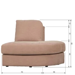 Modulsofas*Pharao24 Rosa Modulsofa Oktamian
