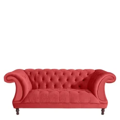 Pharao24 Rotes Zweier Sofa Akper> Wohnzimmercouch|2 Sitzer Sofa