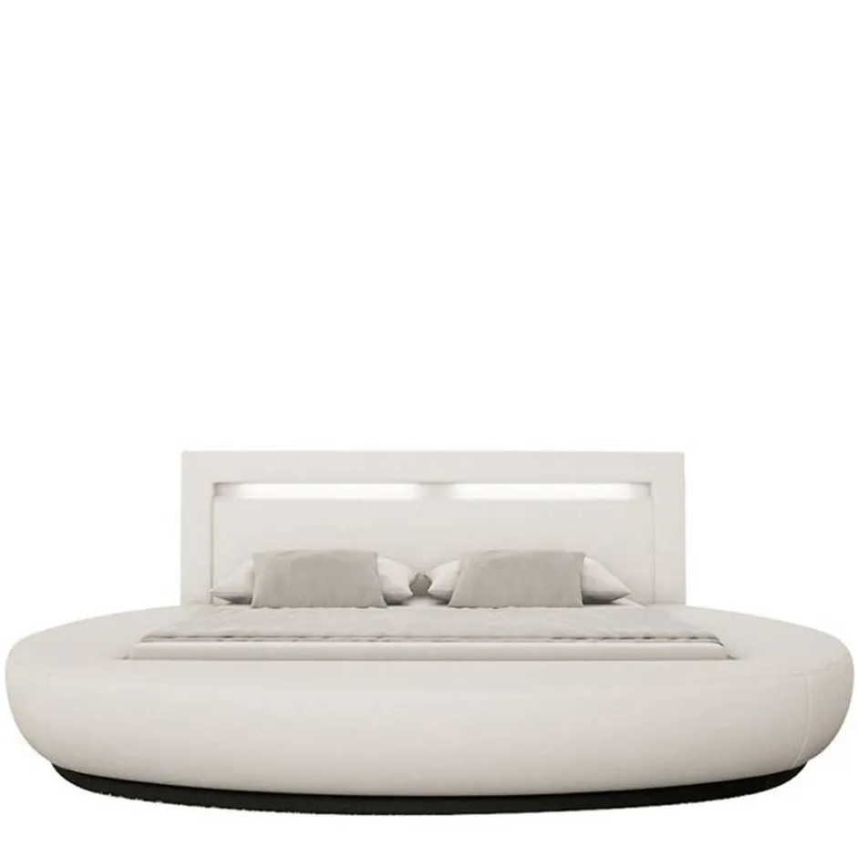 Kunstlederbetten|Polsterbetten*Pharao24 Rundbett Fifora