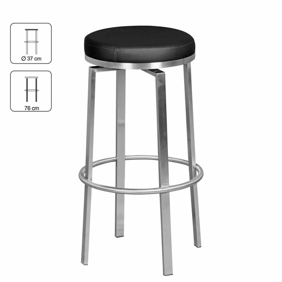 Pharao24 Runder Barhocker Loeesa> Barmöbel|Hocker