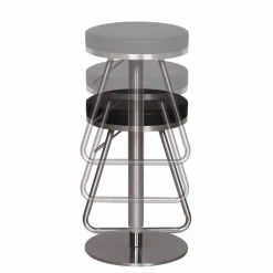 Pharao24 Runder Barhocker Snow><noscript><img width=