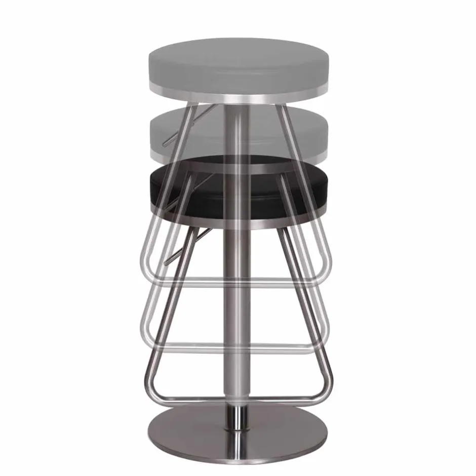 Pharao24 Runder Barhocker Snow> Barhocker