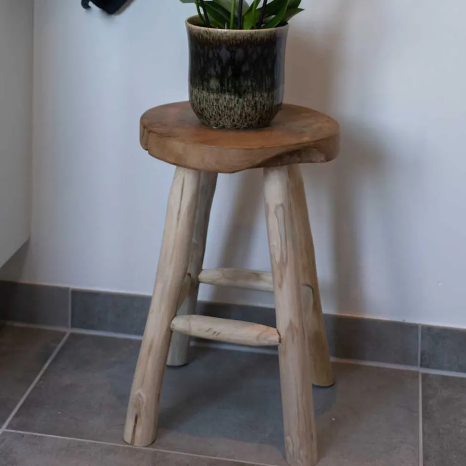 Sitzhocker|Hocker*Pharao24 Runder Beistellhocker Venise