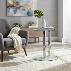 Wohnzimmertisch|Beistelltische*Pharao24 Runder Beistelltisch Finaron