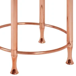 Glastische*Pharao24 Runder Beistelltisch Tiamo