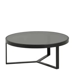 Wohnzimmertisch|Glastische*Pharao24 Runder Couchtisch Horcetta