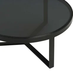 Wohnzimmertisch|Glastische*Pharao24 Runder Couchtisch Horcetta