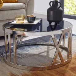 Pharao24 Runder Couchtisch Inglis> Glastische