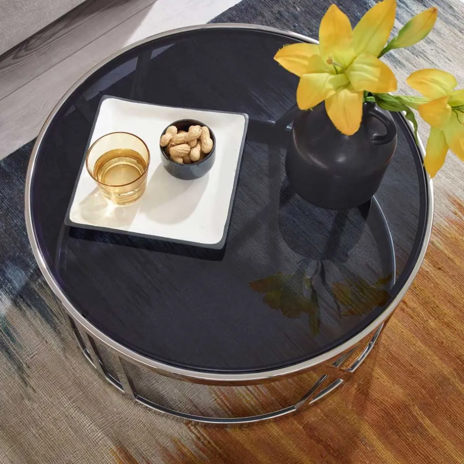 Pharao24 Runder Couchtisch Inglis> Glastische