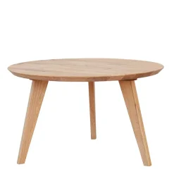 Wohnzimmertisch|Beistelltische*Pharao24 Runder Eiche Couchtisch Cow