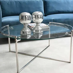 Pharao24 Runder Glastisch Xamento> Wohnzimmertisch|Glastische