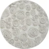 Teppiche*Pharao24 Runder Struktur Teppich Hotti