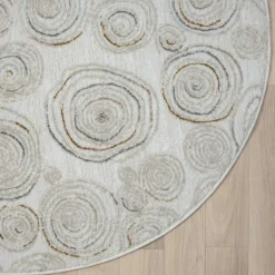 Teppiche*Pharao24 Runder Struktur Teppich Hotti