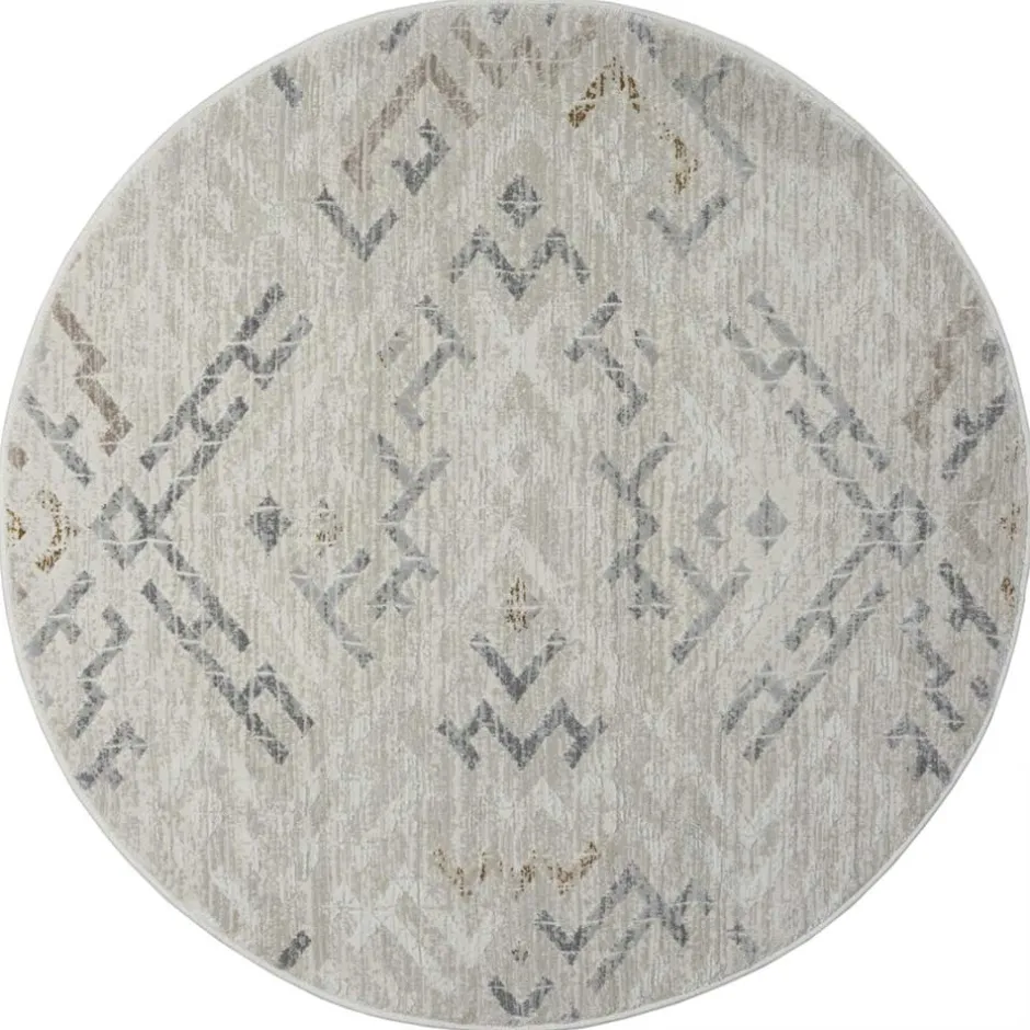 Teppiche*Pharao24 Runder Teppich hell Seen
