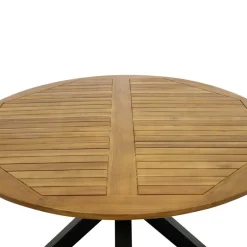 Küchentisch|Massivholztische*Pharao24 Runder Terrassentisch Miaoli