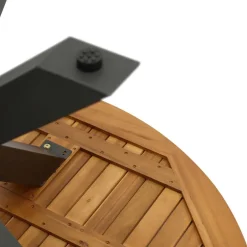 Küchentisch|Massivholztische*Pharao24 Runder Terrassentisch Miaoli