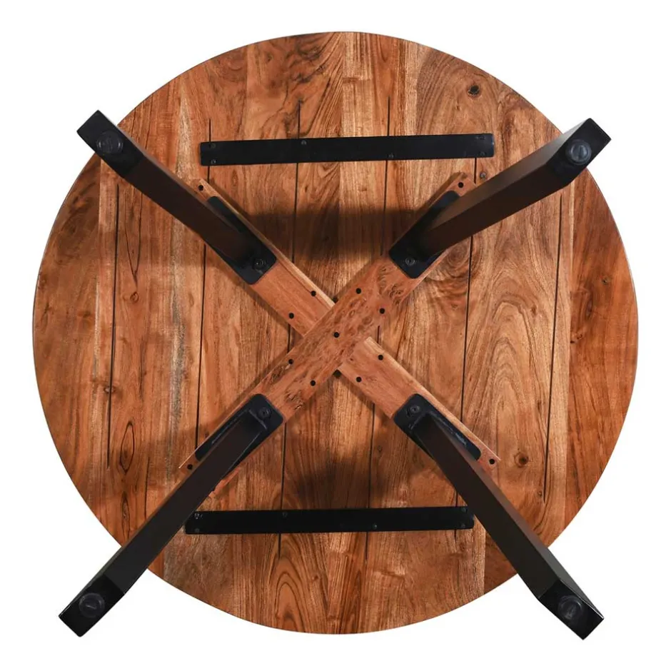 Küchentisch|Massivholztische*Pharao24 Runder Tisch Donzai