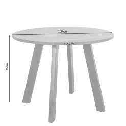 Küchentisch|Massivholztische*Pharao24 Runder Tisch Donzai