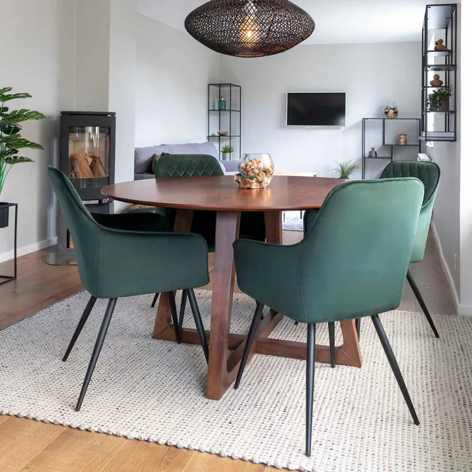 Pharao24 Runder Tisch und Stühle Sidaliva> Tisch Mit Stühlen|Esszimmer Sets