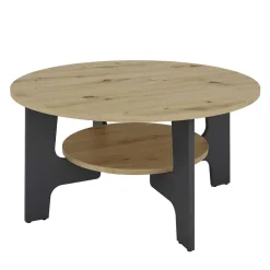 Wohnzimmertisch|Beistelltische*Pharao24 Runder Wohnzimmer Tisch Gracia