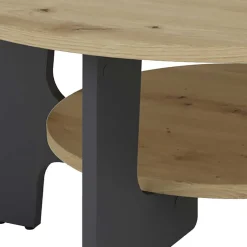 Wohnzimmertisch|Beistelltische*Pharao24 Runder Wohnzimmer Tisch Gracia