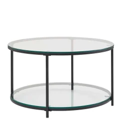 Beistelltische|Couchtische*Pharao24 Runder Wohnzimmertisch Ovestica