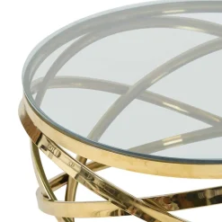 Glastische*Pharao24 Runder Wohnzimmertisch Setrevi