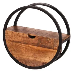 Massivholzregale|Wandregale*Pharao24 Rundes Wandregal Dasca