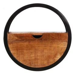 Massivholzregale|Wandregale*Pharao24 Rundes Wandregal Dasca