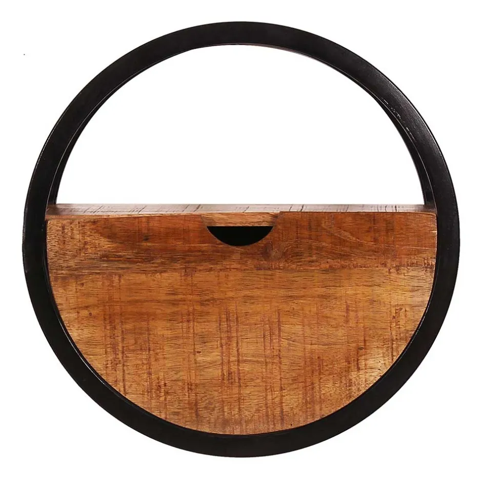 Massivholzregale|Wandregale*Pharao24 Rundes Wandregal Dasca