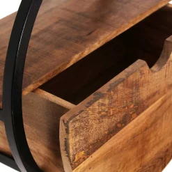 Massivholzregale|Wandregale*Pharao24 Rundes Wandregal Dasca