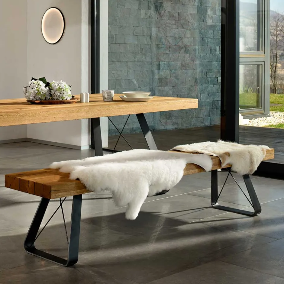 Küchenbank|Holzbänke*Pharao24 Rustikale Essbank Lozar