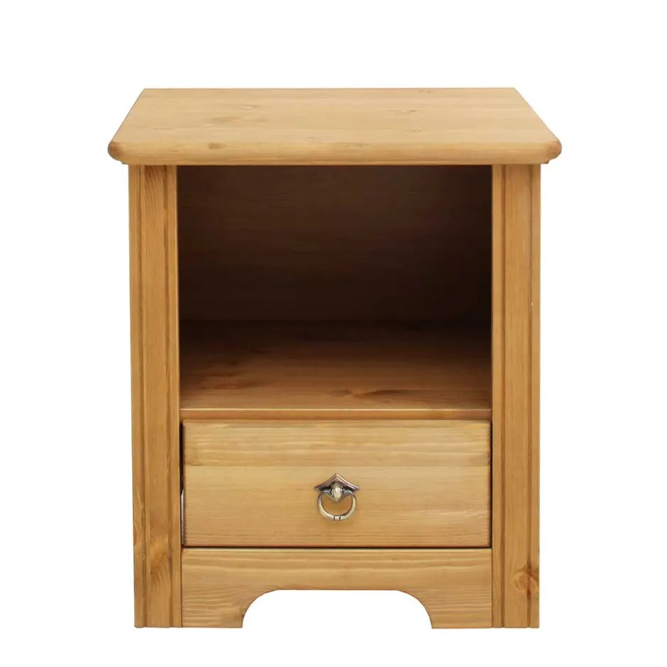 Pharao24 Rustikales Bett Slavira> Massivholzmöbel|Funktionsbetten