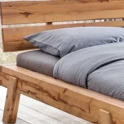 Doppelbetten|Massivholzbetten*Pharao24 Rustikales Holzbett Kenzy