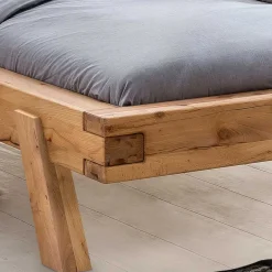 Doppelbetten|Massivholzbetten*Pharao24 Rustikales Holzbett Kenzy