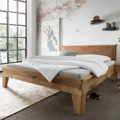 Pharao24 Rustikales Holzbett Vercion> Massivholzmöbel|Komfortbetten