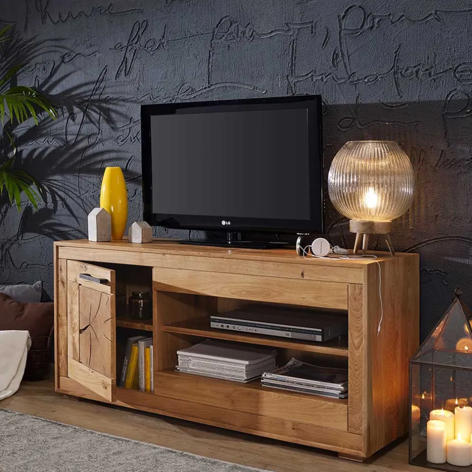 Massivholz Tv Möbel|Fernsehtische*Pharao24 Rustikales TV Möbel Cranados