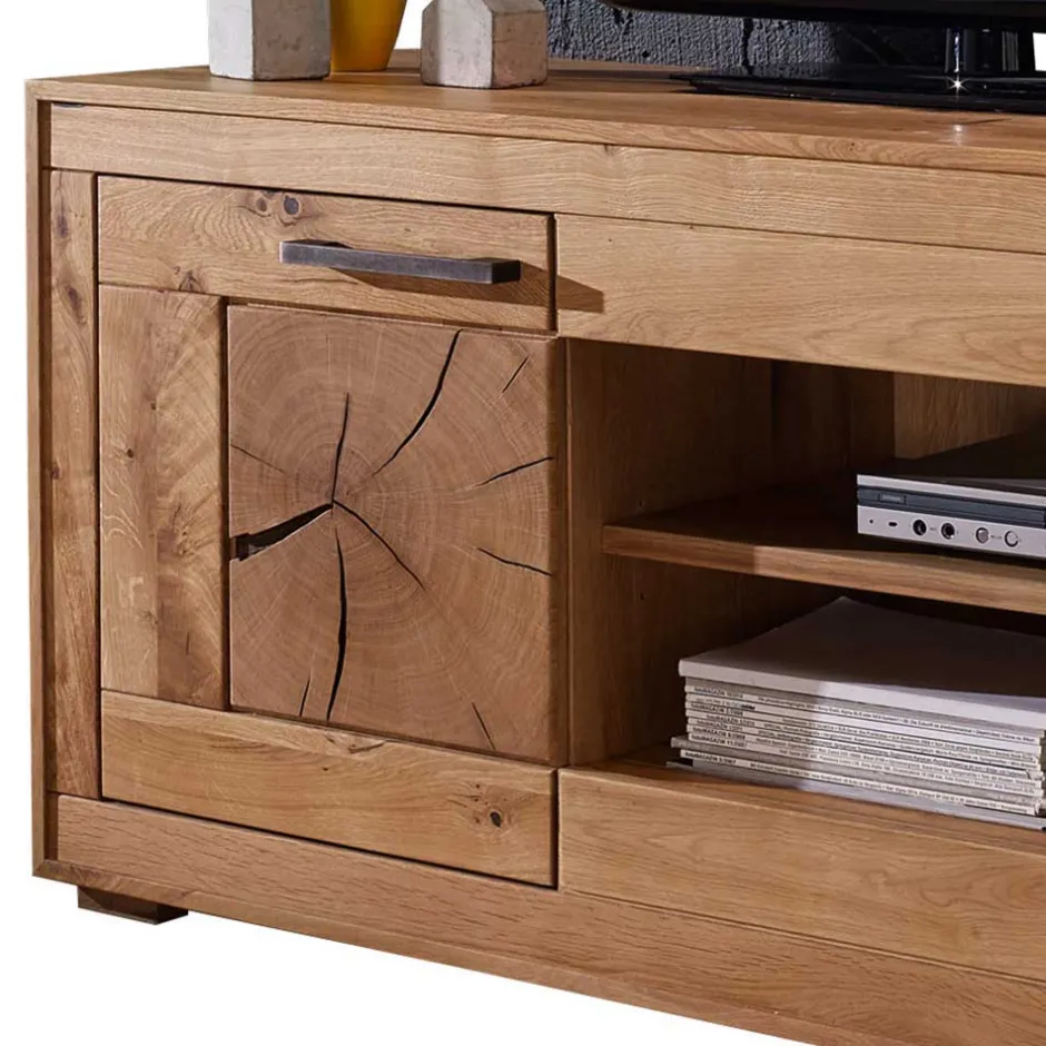 Massivholz Tv Möbel|Fernsehtische*Pharao24 Rustikales TV Möbel Cranados