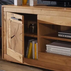 Massivholz Tv Möbel|Fernsehtische*Pharao24 Rustikales TV Möbel Cranados