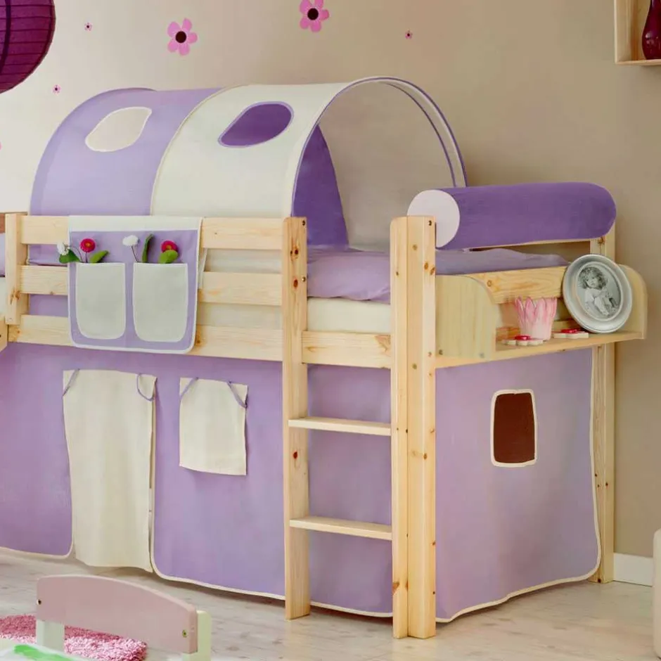 Kinderbetten|Kinderhochbetten*Pharao24 Rutschbett Enzyla