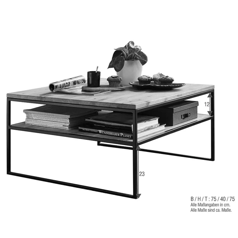 Pharao24 Salontisch Coozia> Wohnzimmertisch|Massivholztische