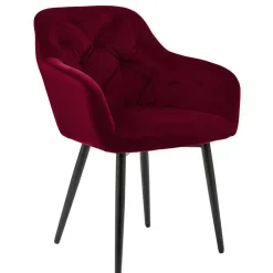 Pharao24 Samt Armlehnstuhl Kitan> Küchenstühle|Esszimmerstühle