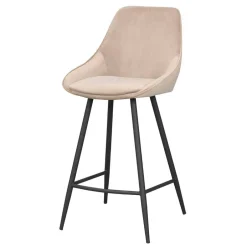 Barmöbel|Küchenhocker*Pharao24 Samt Barstuhl Set Melona