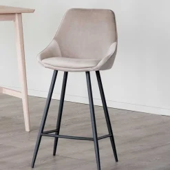 Barmöbel|Küchenhocker*Pharao24 Samt Barstuhl Set Melona