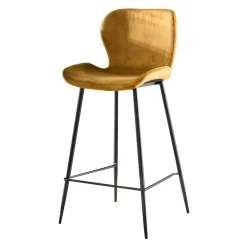 Barmöbel|Küchenhocker*Pharao24 Samt Bartisch Stühle Neasa