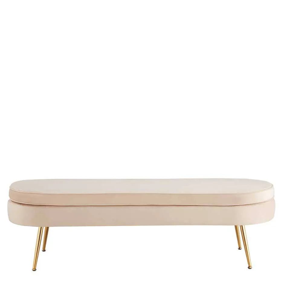 Polsterbänke|Schlafzimmerbänke*Pharao24 Samt Bettbank Sinuis
