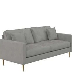 3 Sitzer Sofa*Pharao24 Samt Dreier Sofa Safda